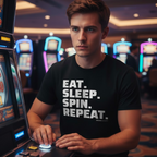 Eat. Sleep. Spin. Repeat. Tee